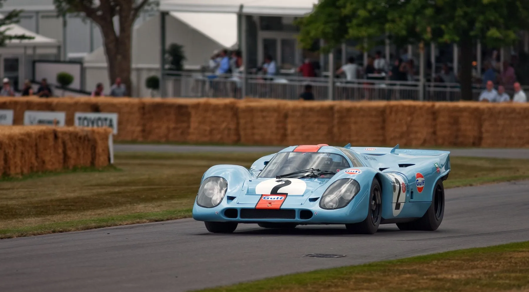 Goodwood Festival of Speed hillclimb course viewed from the start line