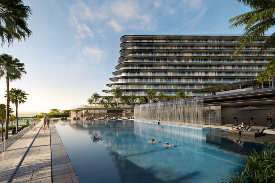 Brabus Island Baku: Piscina infinita en la azotea, sobre el caspio