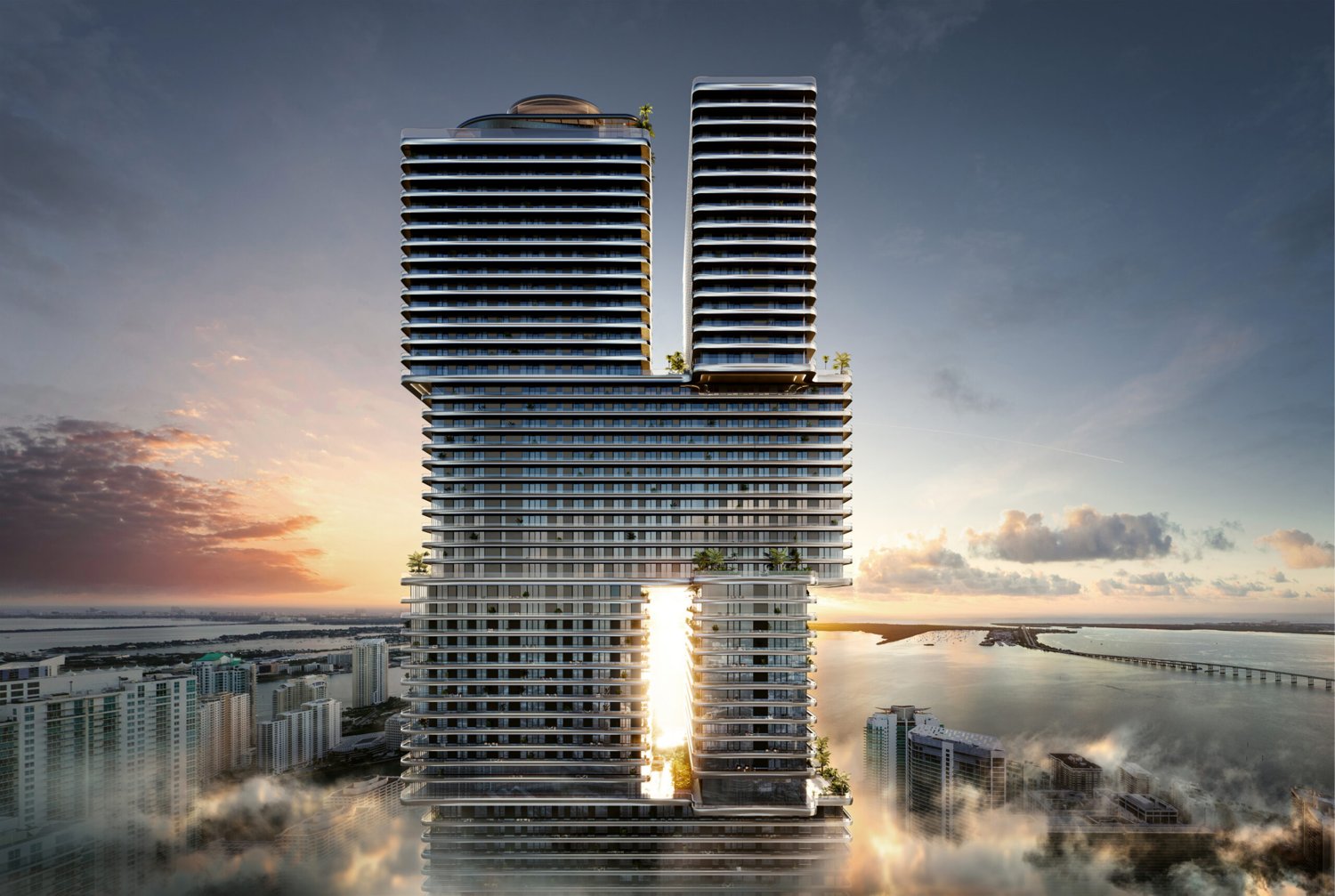 Mercedes-Benz Places Miami, Mercedes-Benz branded residence in Brickell, Miami, USA