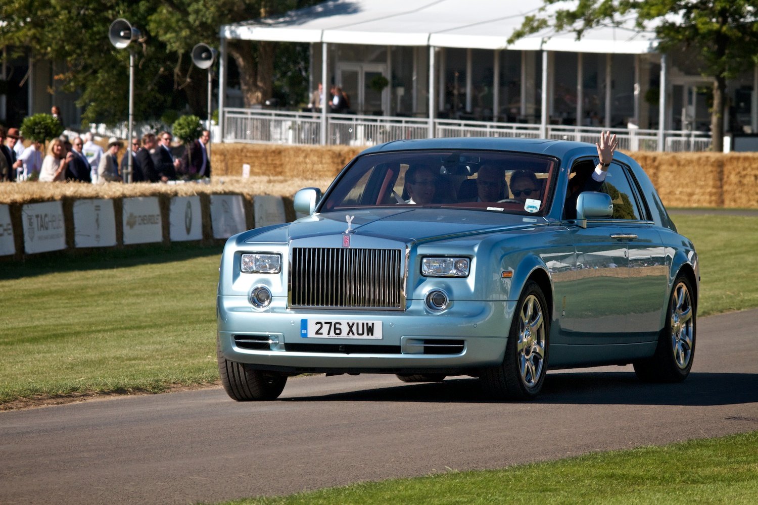 Rolls-Royce 102EX Phantom Experimental Electric at Goodwood, front three-quarter