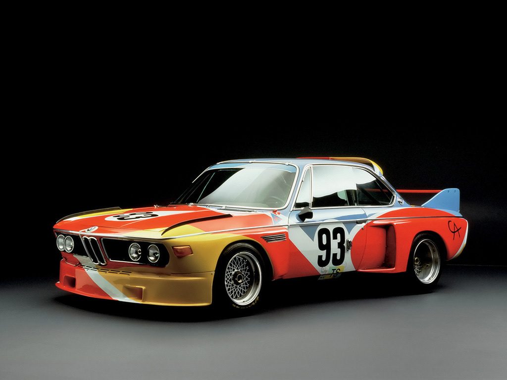 Calder BMW 3.0 CSL Art Car #1 (1975), front three-quarter view
