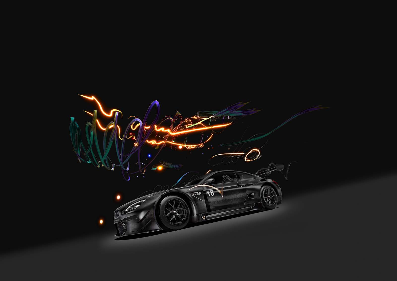 Cao Fei BMW M6 GT3 Art Car #19 (2017), front three-quarter view