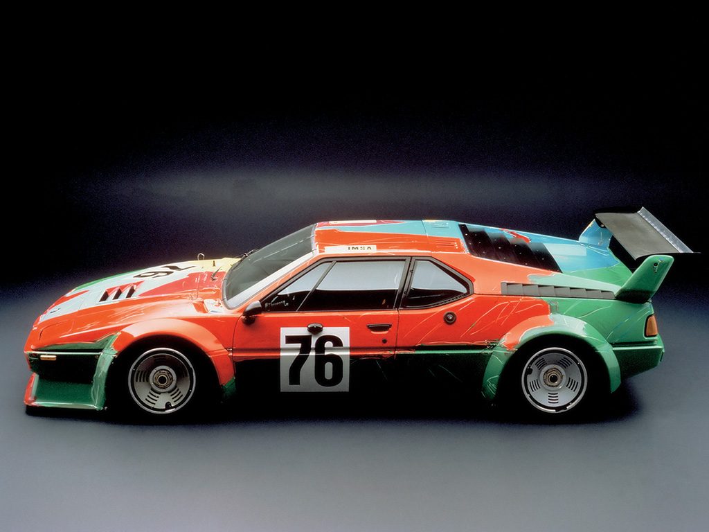 Andy Warhol BMW M1 Art Car #4 (1979), front view
