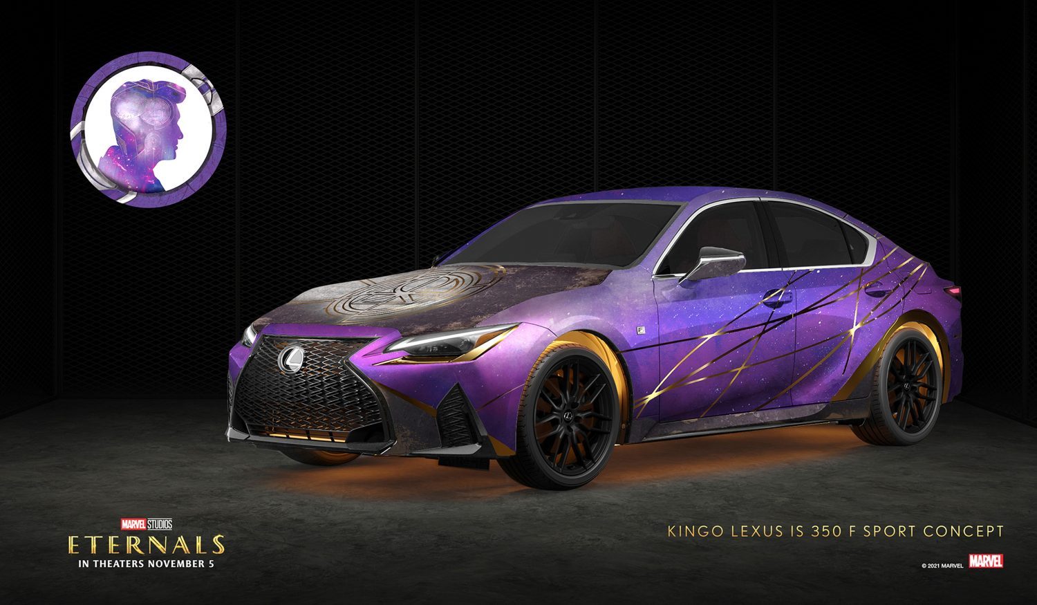 × Eternals · IS 500 hero + 10 character concepts: Lexus x Marvel · Eternals, 2021, photo 2