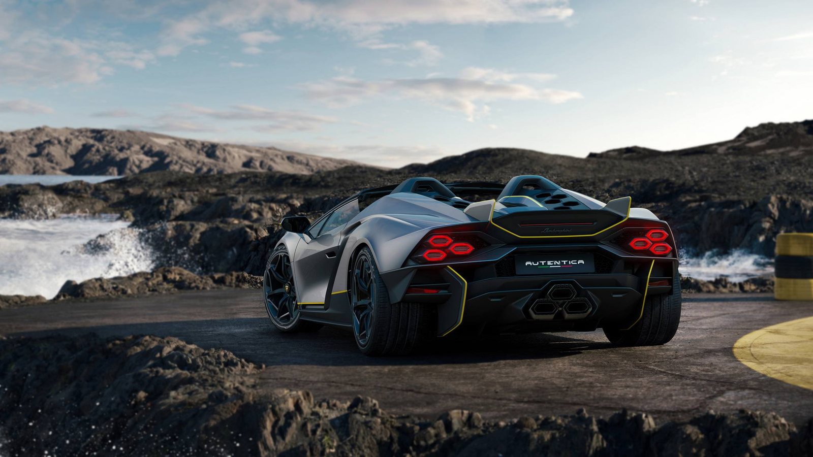 Lamborghini Autentica one-off roadster in Grigio Titans