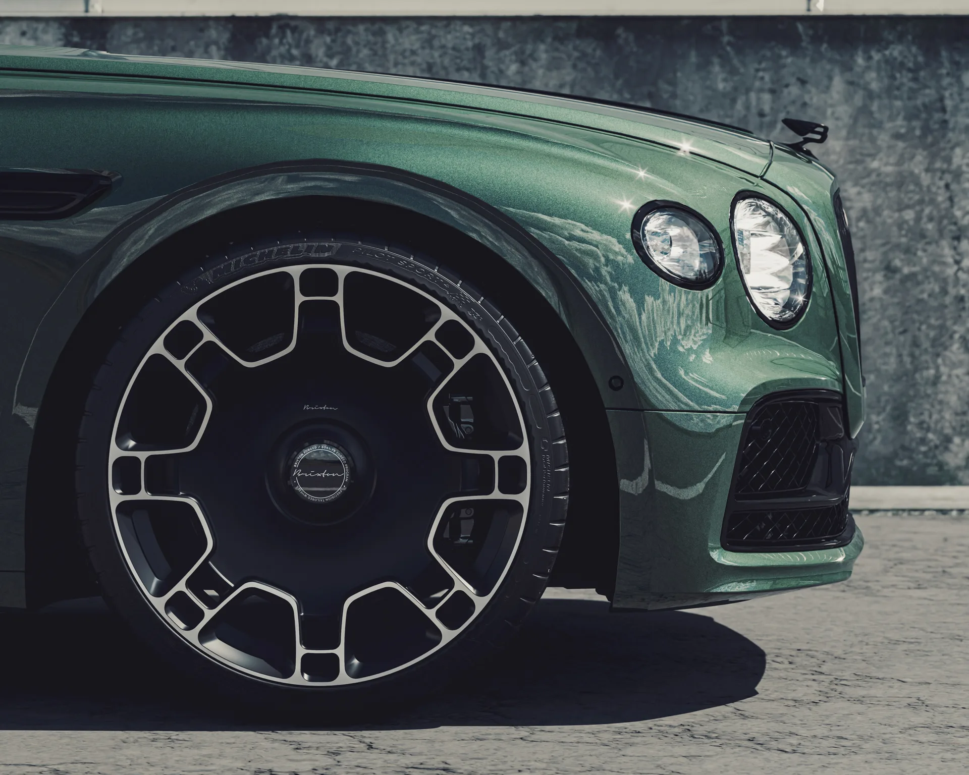 Brixton Forged LX06 on Bentley Flying Spur 2nd gen.1