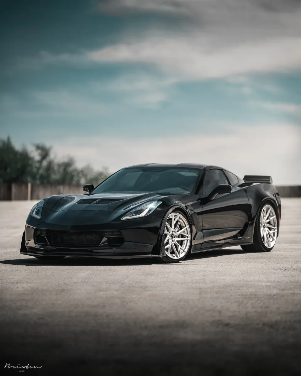 Brixton Forged PF8 Duo Series on Chevrolet Corvette C8