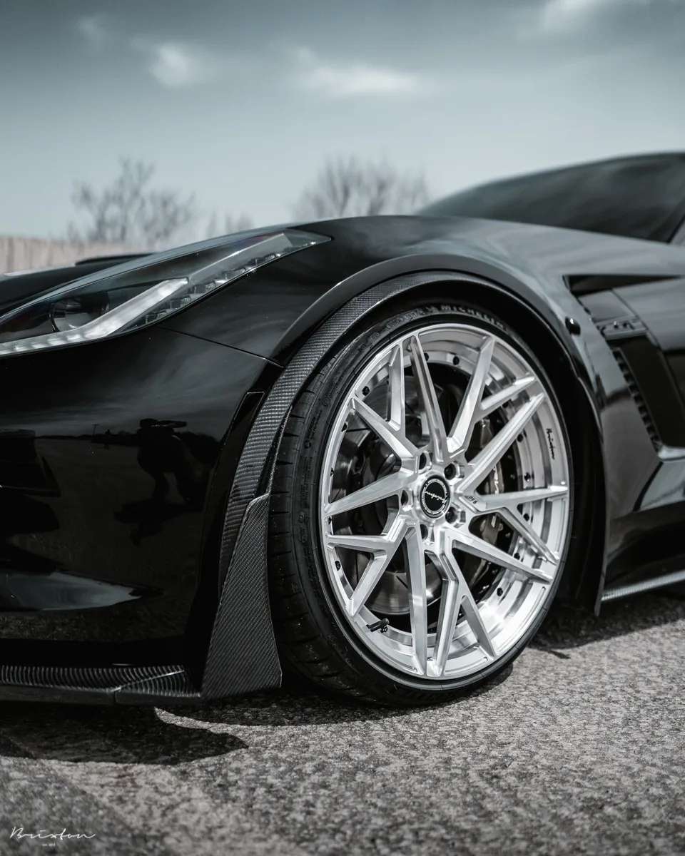 Brixton Forged PF8 Duo Series on Chevrolet Corvette C8, photo 6
