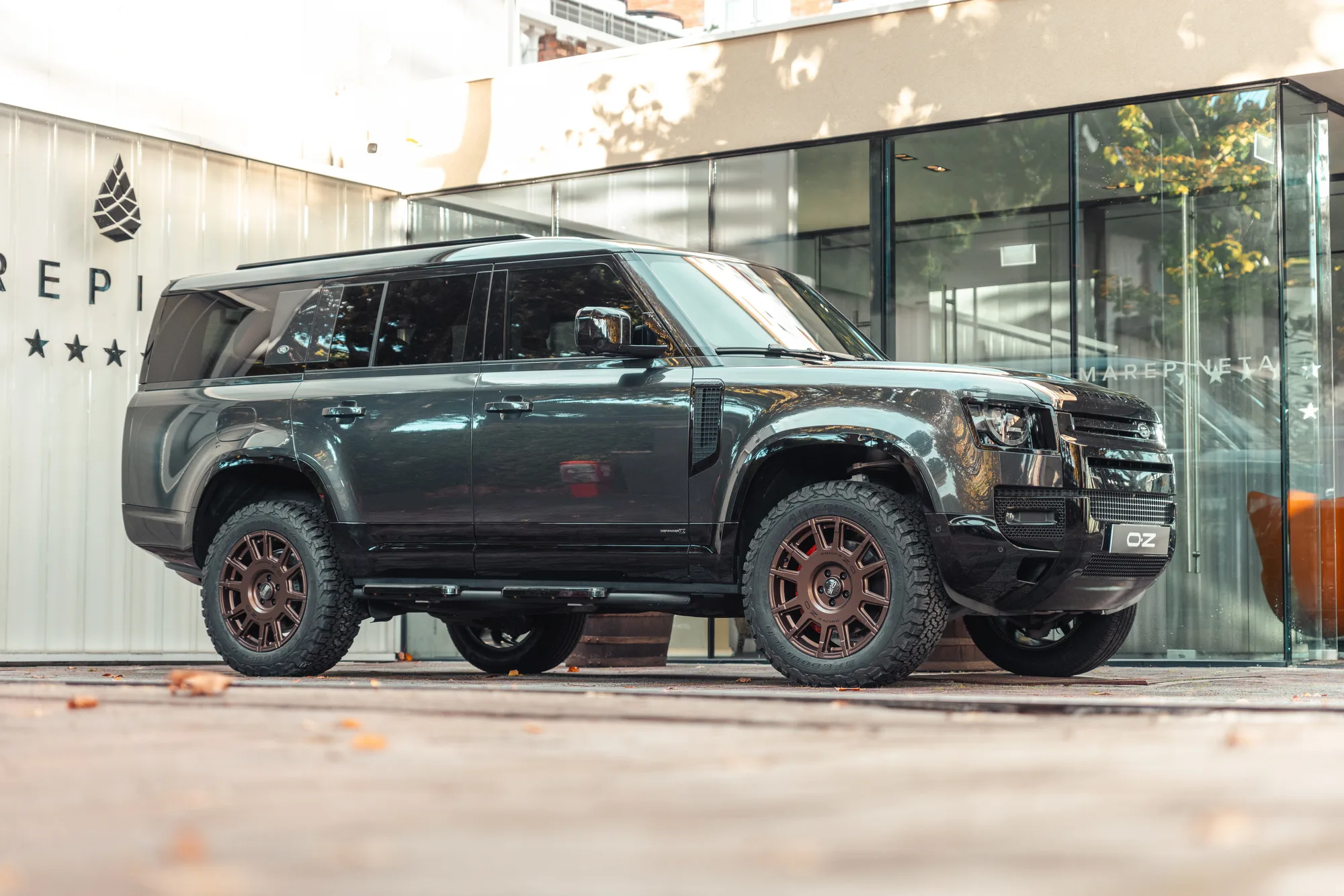 OZ Racing Rally Legend on Land Rover Defender L663