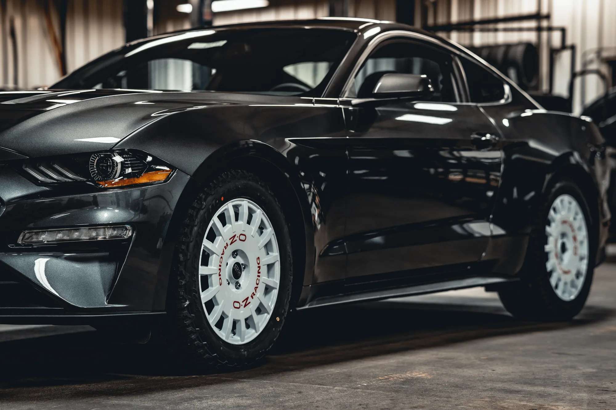 OZ Racing Rally Racing on Ford Mustang S550.1