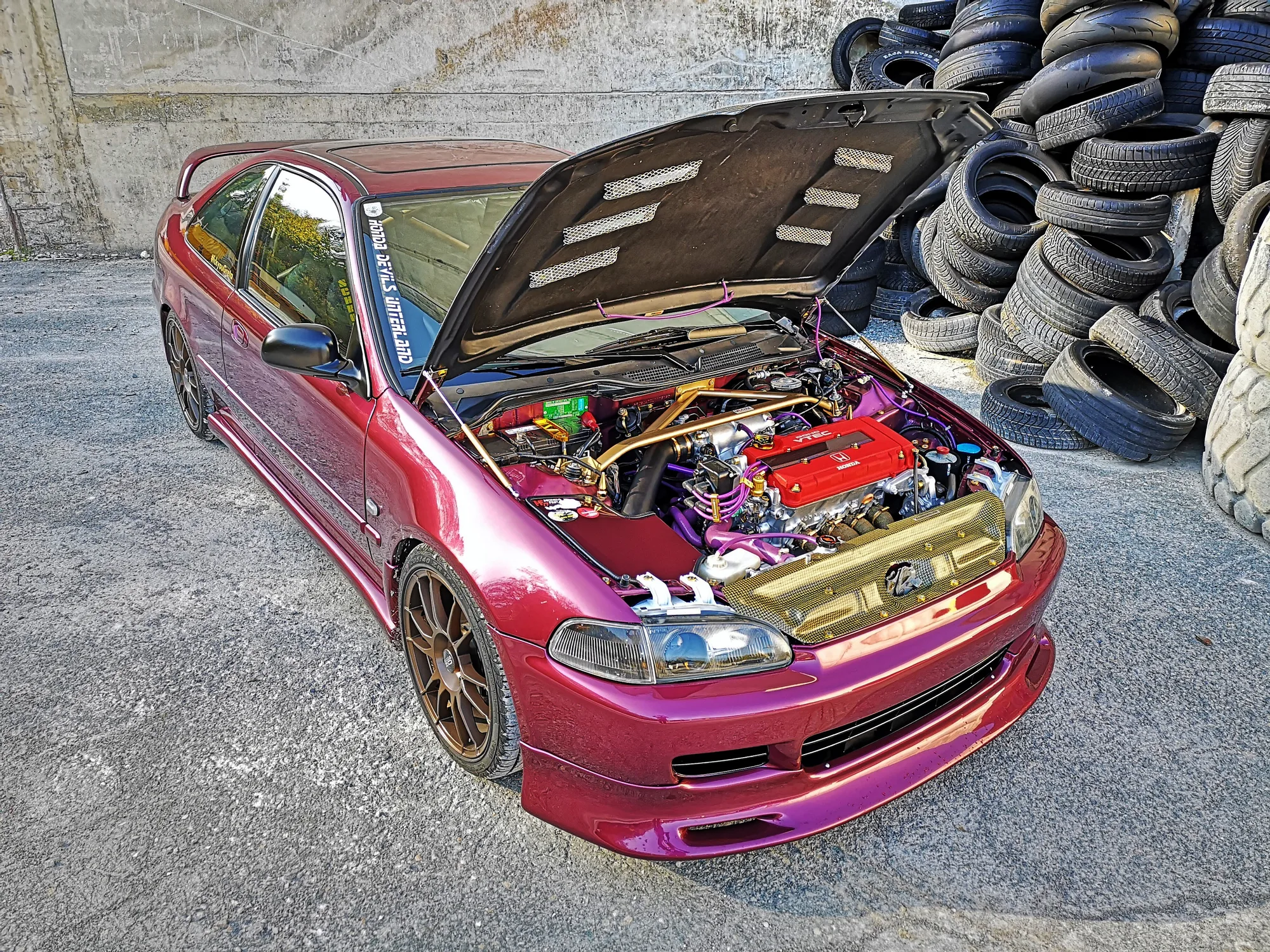 OZ Racing Ultraleggera on Honda Civic 6th gen (EK).1, photo 4