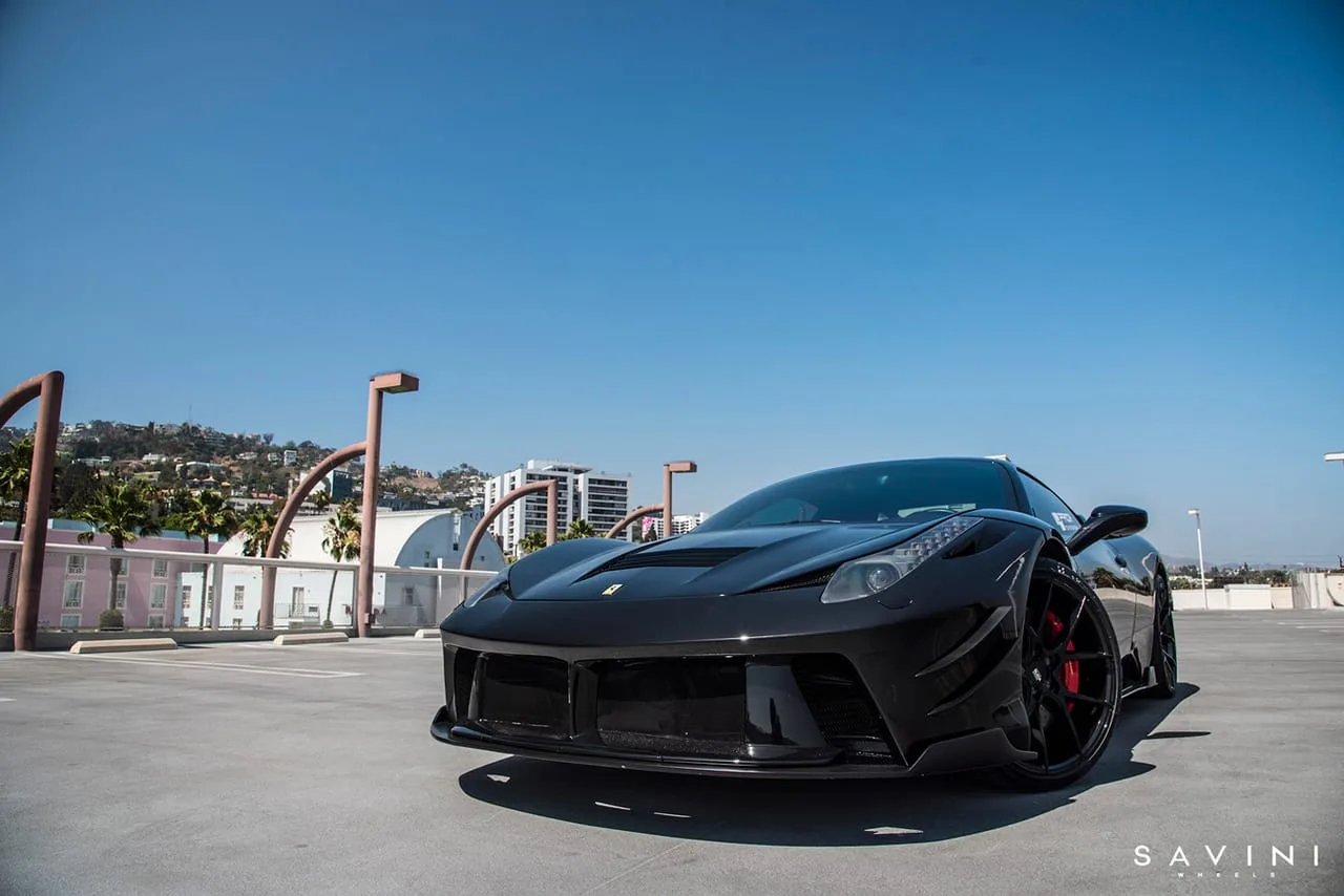 Savini BM14 Gloss Black on Ferrari 458 F142, photo 5