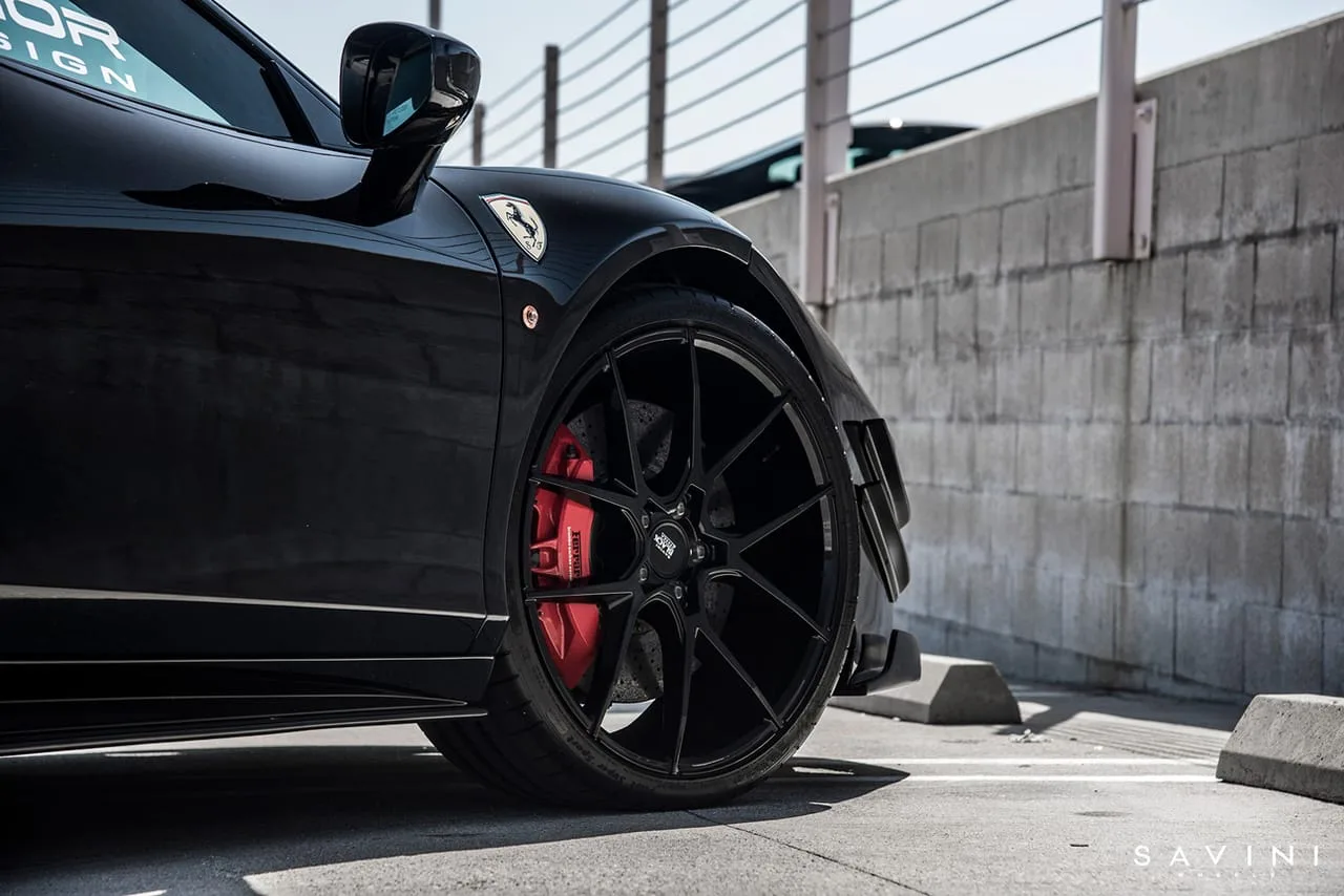 Savini BM14 Gloss Black on Ferrari 458 F142, photo 8
