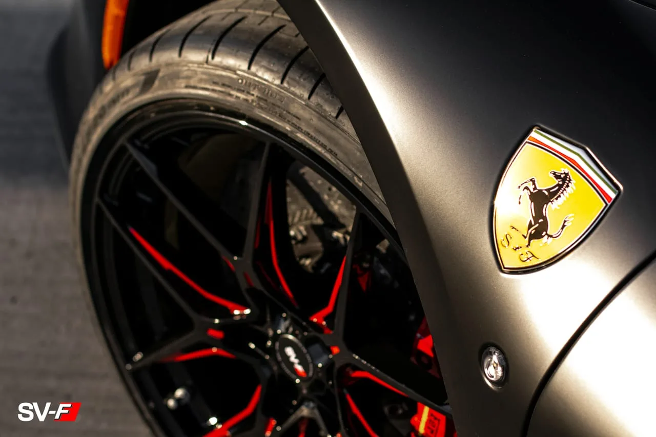 Savini SV-F5 Gloss Black on Ferrari F8 F142MFL, photo 7