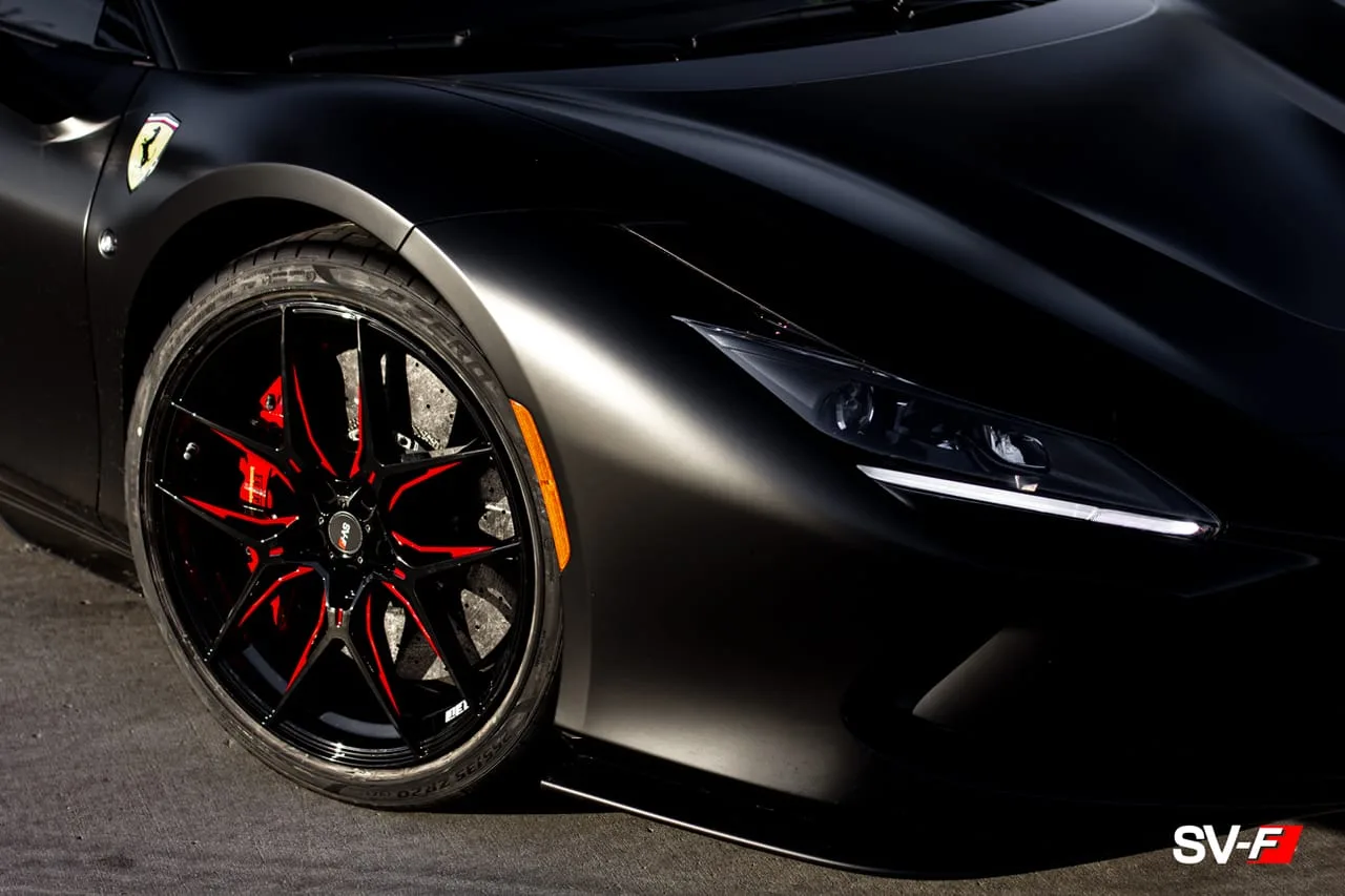 Savini SV-F5 Gloss Black on Ferrari F8 F142MFL, photo 2
