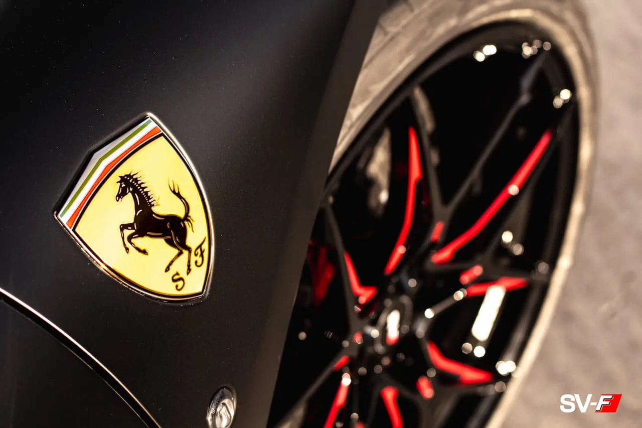 Savini SV-F5 Gloss Black on Ferrari F8 F142MFL, photo 5