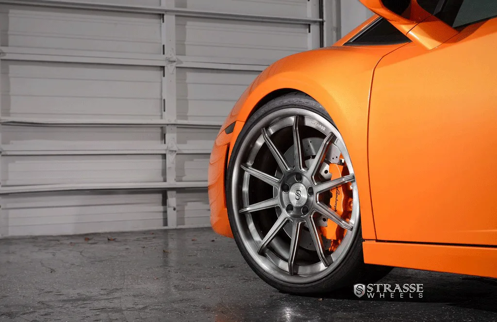 Strasse R10 Deep Concave on Lamborghini Gallardo LP560-4, photo 11