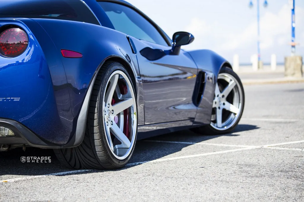 Strasse S5 Deep Concave Series on Chevrolet Corvette C6, photo 8