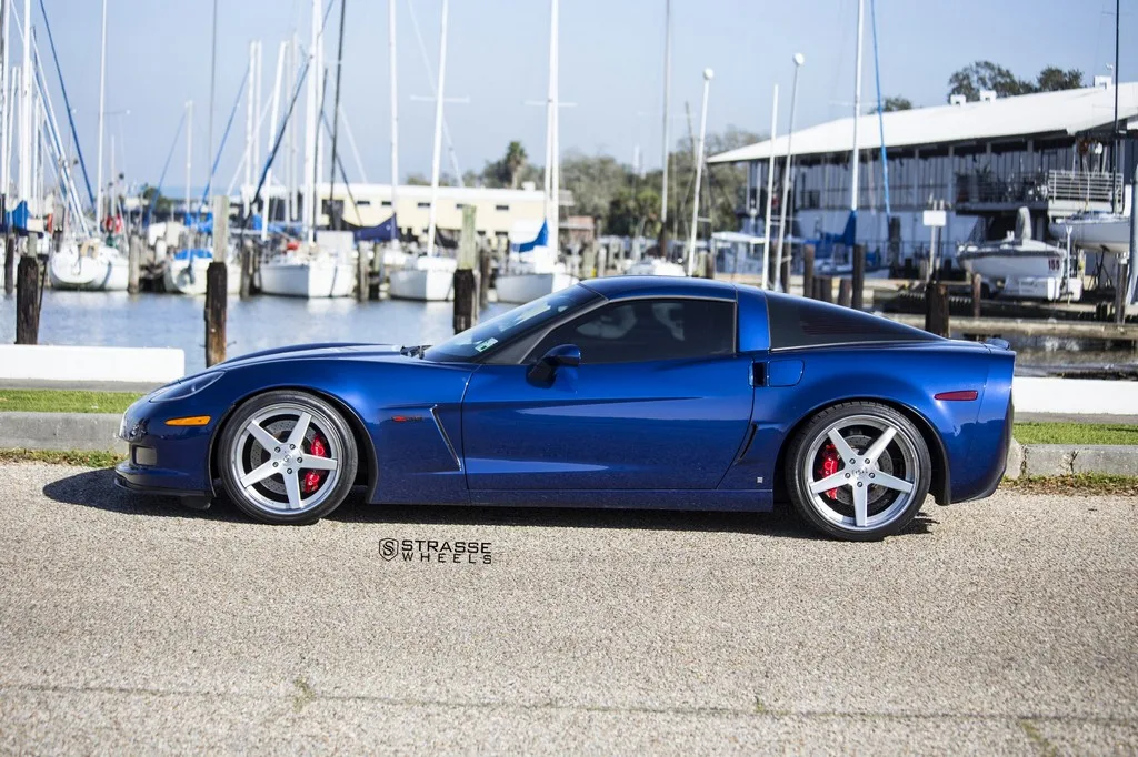 Strasse S5 Deep Concave Series on Chevrolet Corvette C6, photo 7