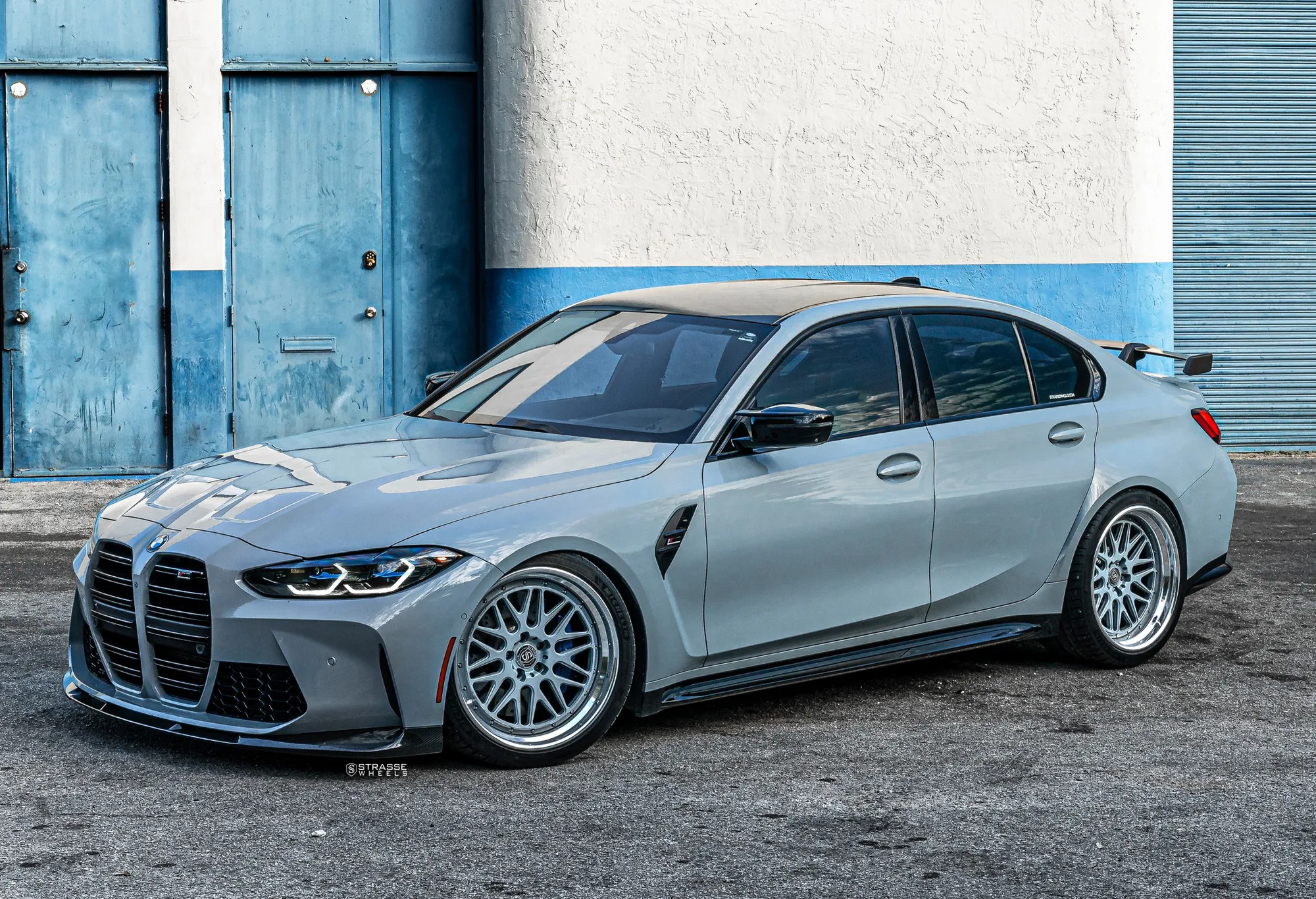 Strasse SM10 Track Series on BMW M3 G80.1, photo 4