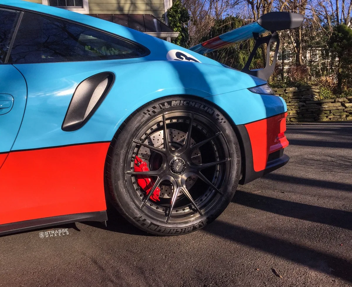 Strasse SM5R Deep Concave Duoblocks on Porsche 911 991.1, photo 4