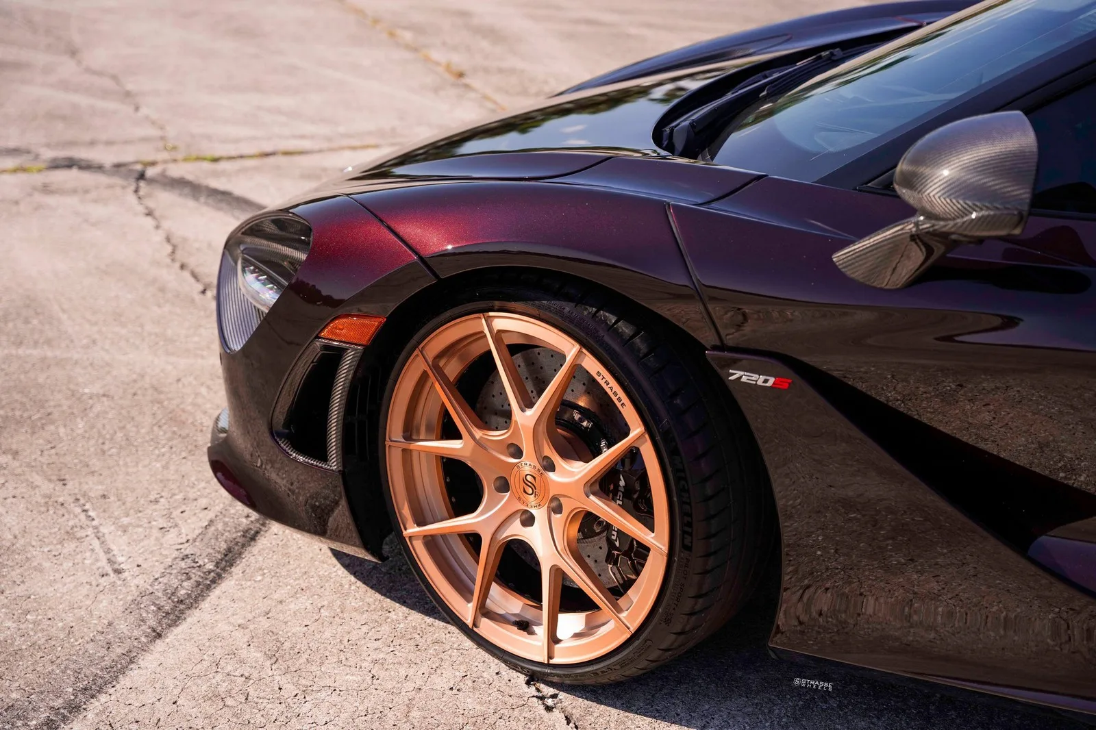 Strasse SM5R Deep Concave Duoblocks on McLaren 720S, photo 2