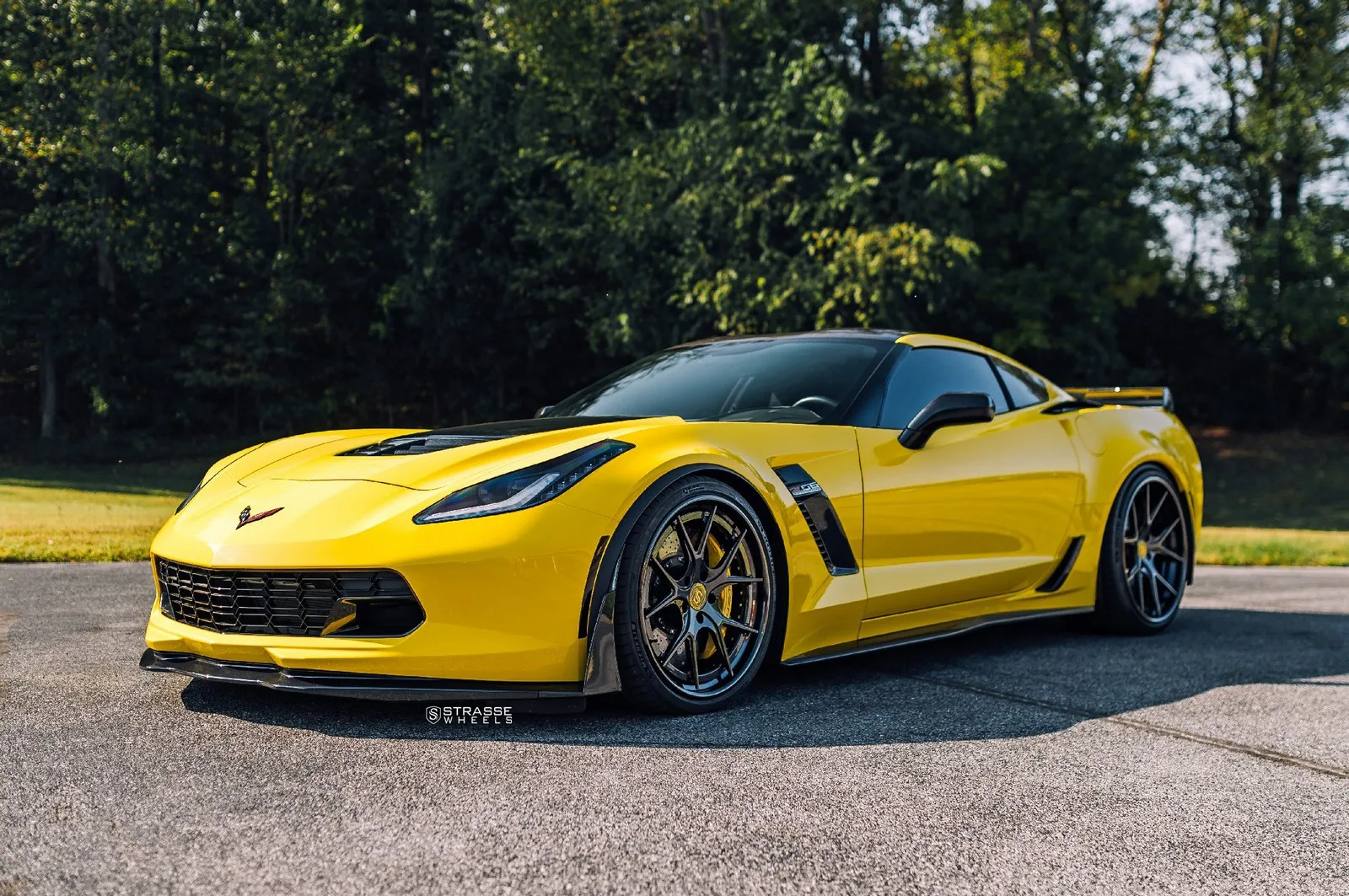 Strasse SM5R Deep Concave FS on Chevrolet Corvette C7, photo 2