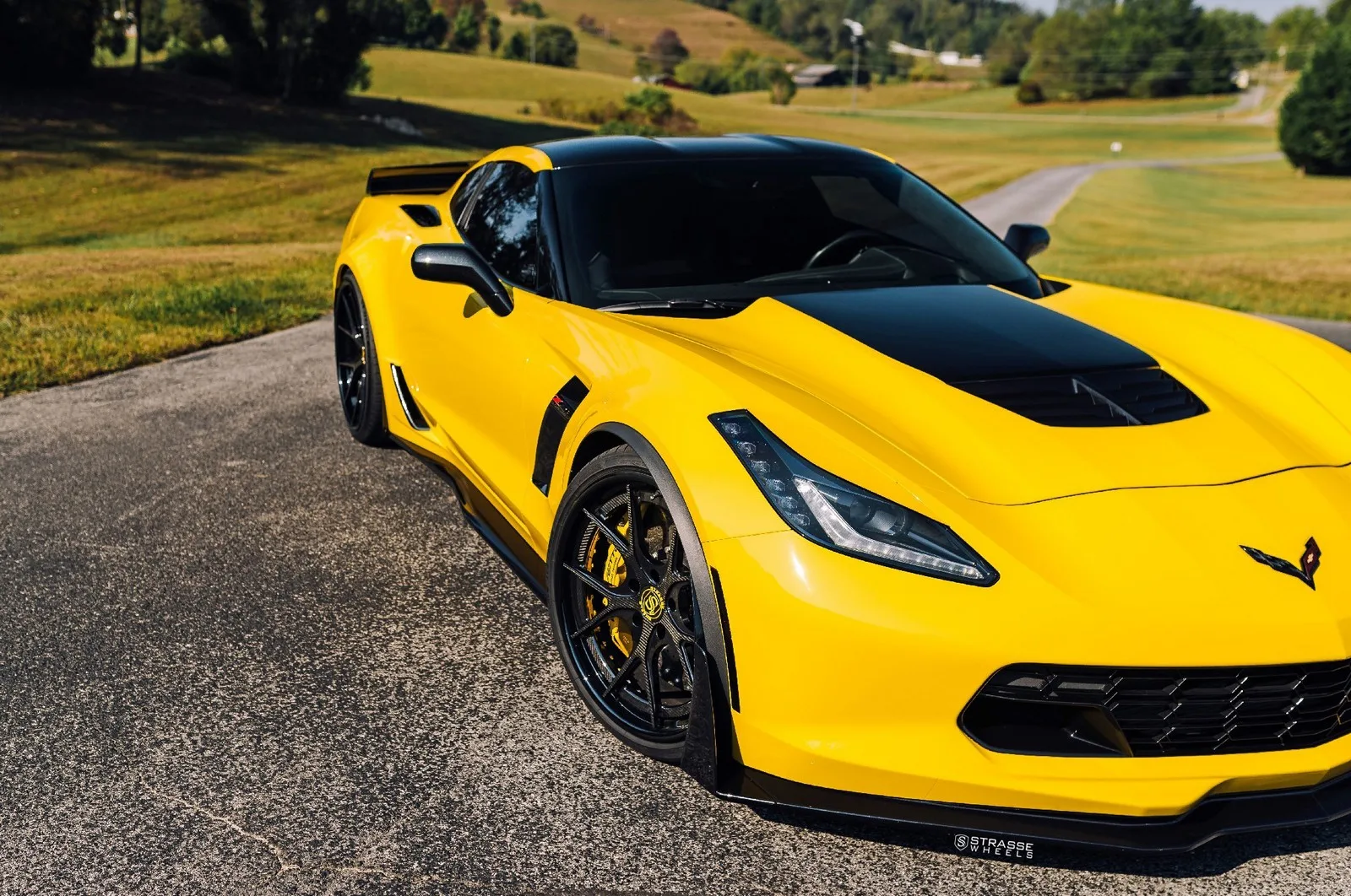 Strasse SM5R Deep Concave FS on Chevrolet Corvette C7, photo 5