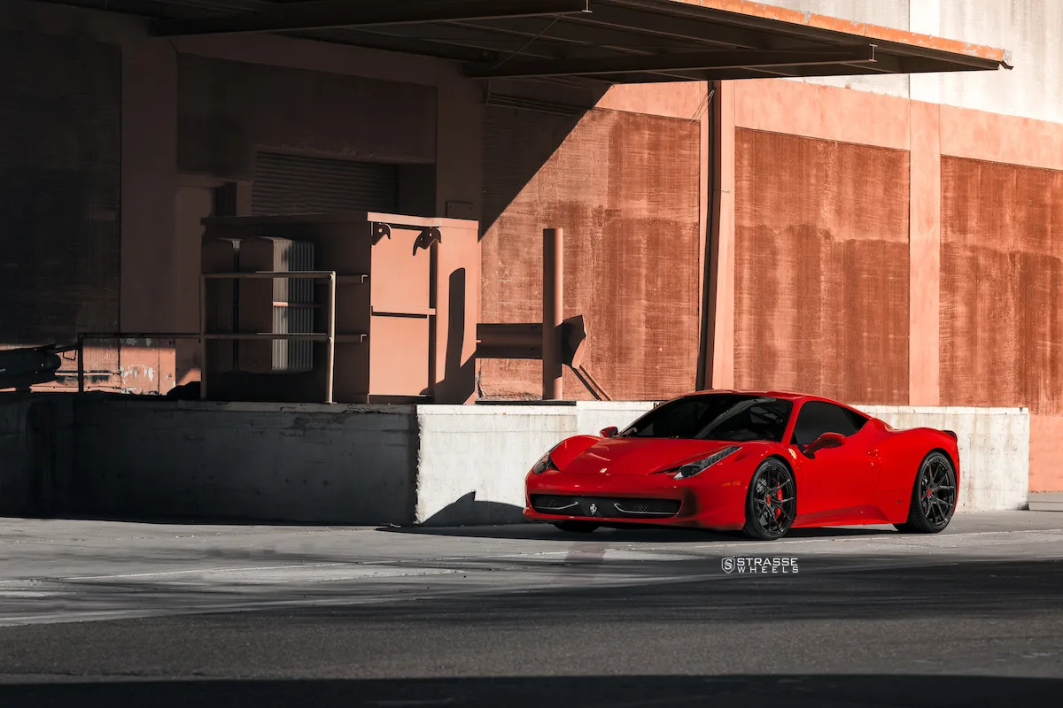 Strasse SM5R Deep Concave Monoblock on Ferrari 458 F142