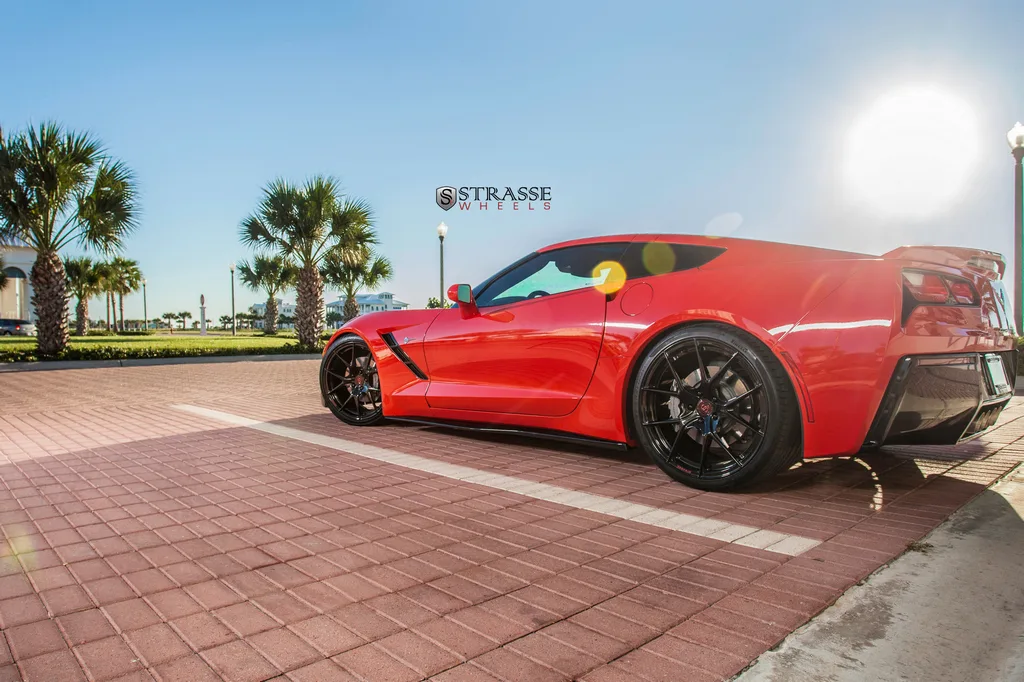 Strasse SM5R Deep Concave Monoblock on Chevrolet Corvette C7, photo 9