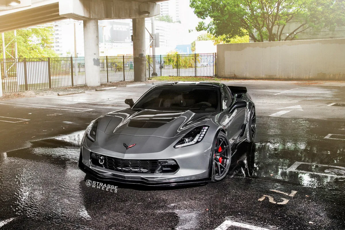 Strasse SM5R Deep Concave Monoblock on Chevrolet Corvette C7, photo 11