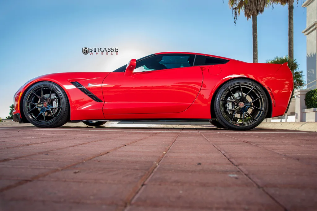 Strasse SM5R Deep Concave Monoblock on Chevrolet Corvette C7, photo 4