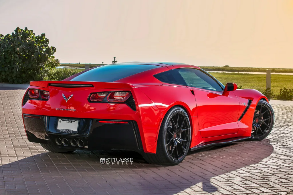 Strasse SM5R Deep Concave Monoblock on Chevrolet Corvette C7, photo 5