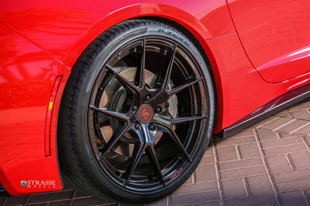 Strasse SM5R Deep Concave Monoblock on Chevrolet Corvette C7, photo 8