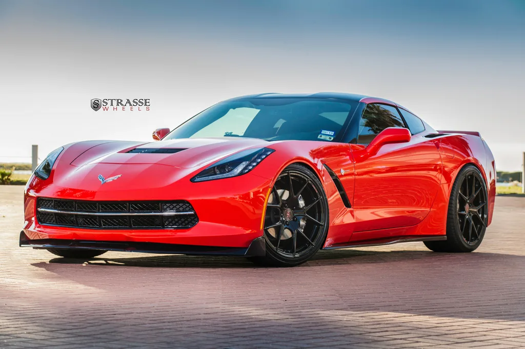 Strasse SM5R Deep Concave Monoblock on Chevrolet Corvette C7, photo 3