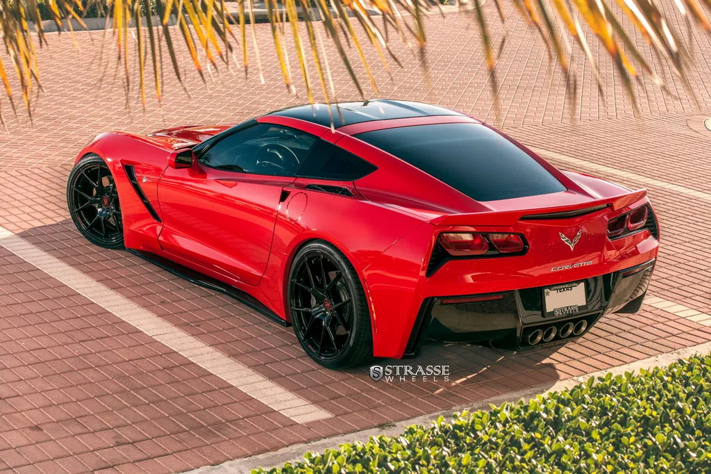 Strasse SM5R Deep Concave Monoblock on Chevrolet Corvette C7, photo 10