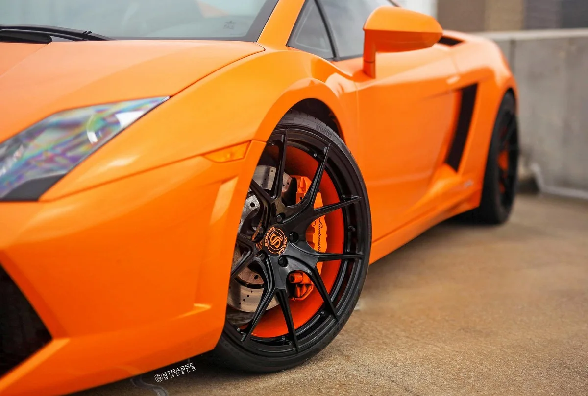 Strasse SM5R Deep Concave Monoblock on Lamborghini Gallardo LP560-4, photo 5