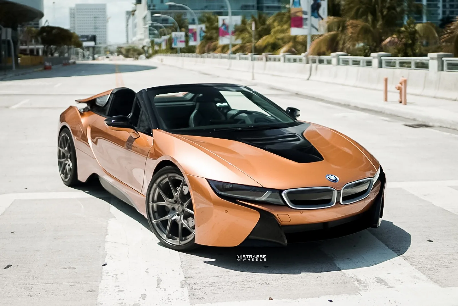 Strasse SM5R Deep Concave Monoblock on BMW i8 I12.2