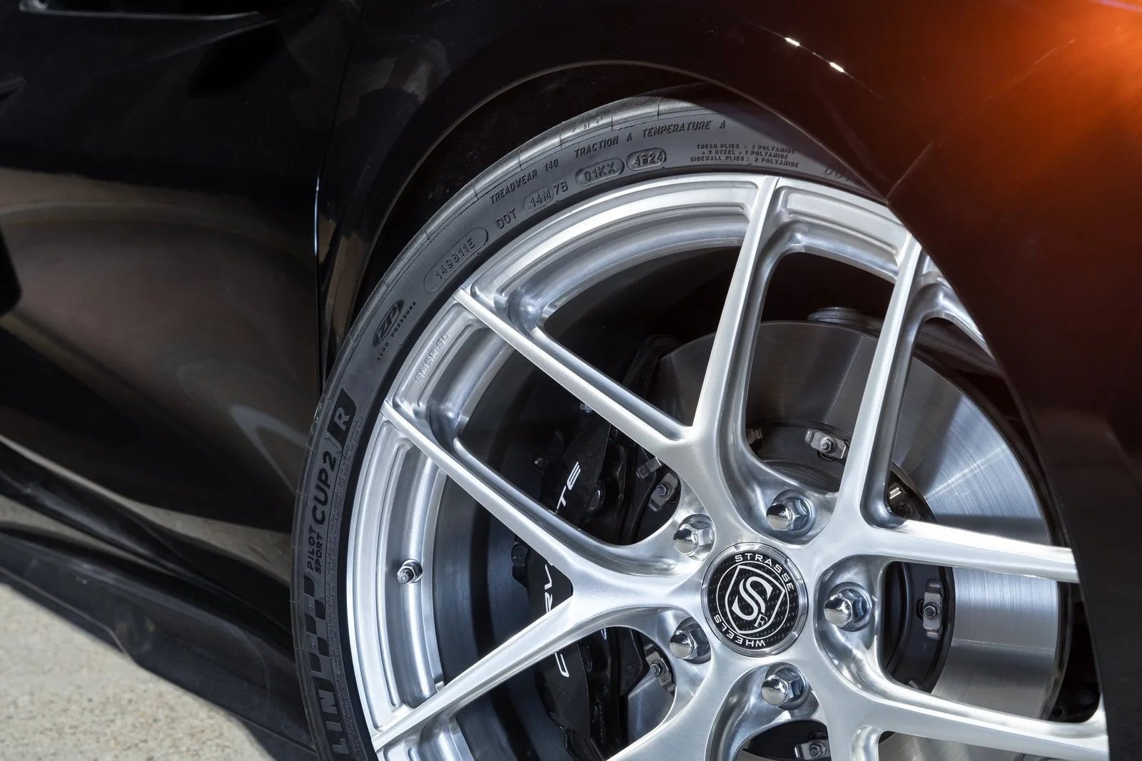 Strasse SM5R SL Deep Concave Monoblock on Chevrolet Corvette C8, photo 5