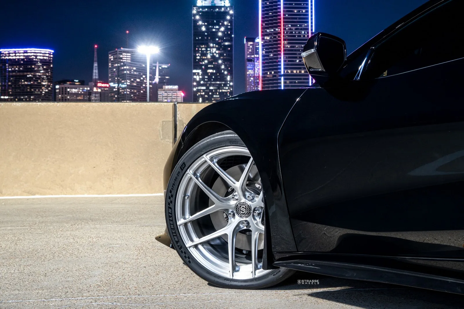 Strasse SM5R SL Deep Concave Monoblock on Chevrolet Corvette C8, photo 2