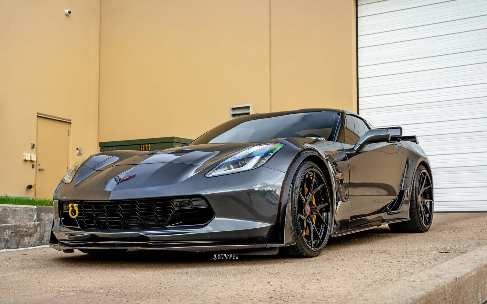 Strasse SM5RT Deep Concave FS on Chevrolet Corvette C7, photo 8