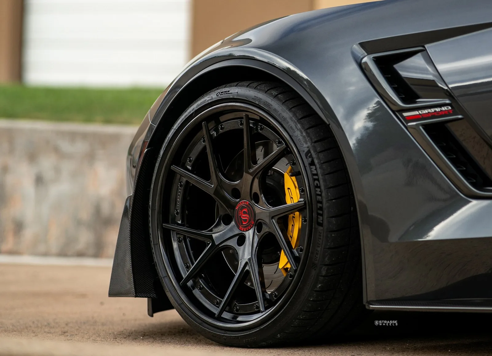 Strasse SM5RT Deep Concave FS on Chevrolet Corvette C7, photo 11