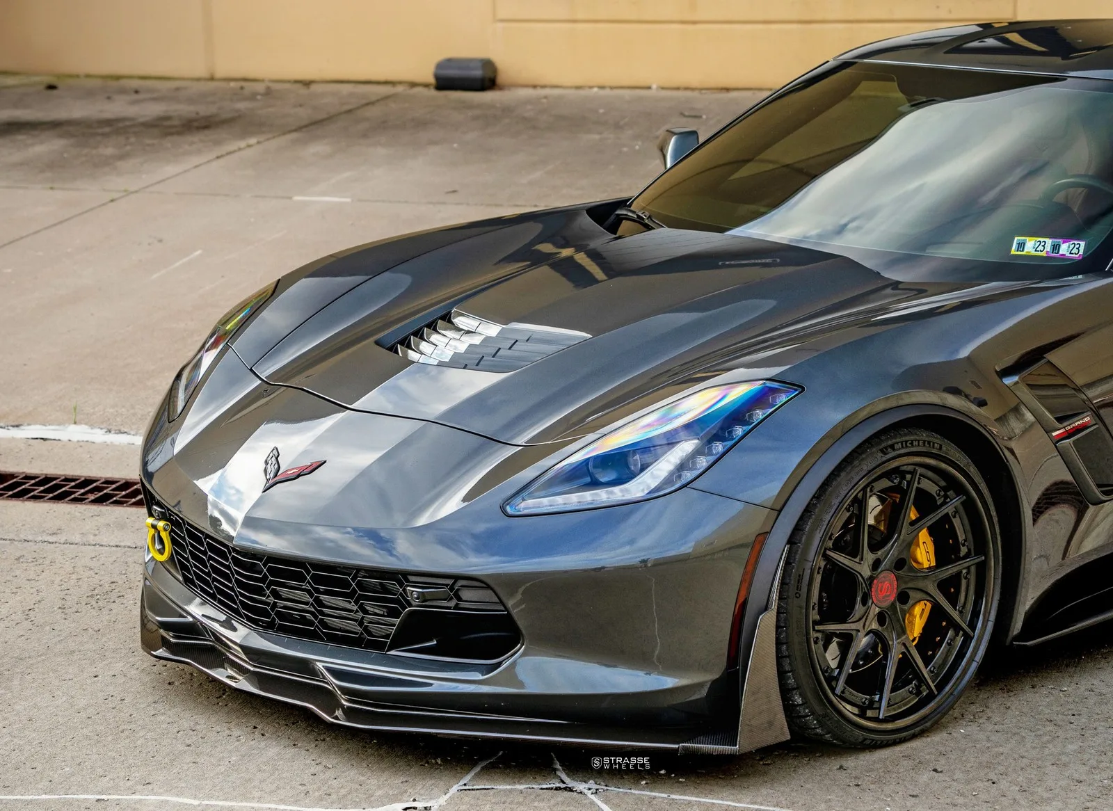 Strasse SM5RT Deep Concave FS on Chevrolet Corvette C7, photo 9