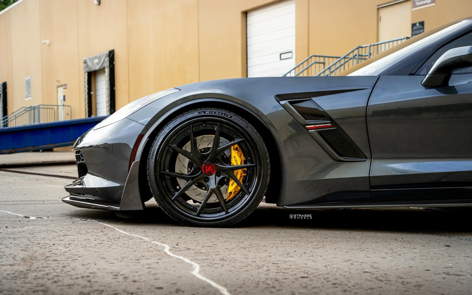 Strasse SM5RT Deep Concave FS on Chevrolet Corvette C7, photo 10