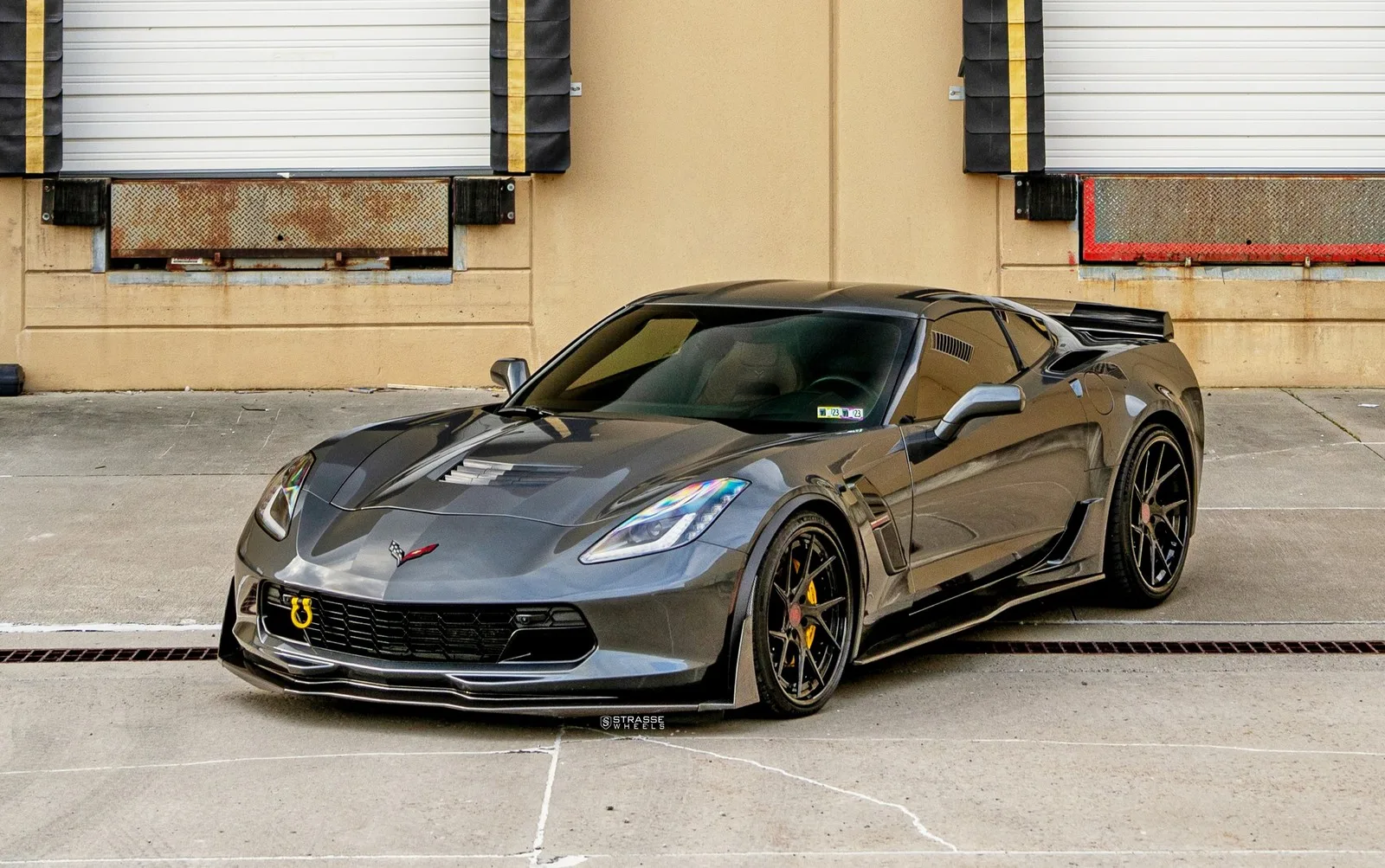 Strasse SM5RT Deep Concave FS on Chevrolet Corvette C7, photo 3