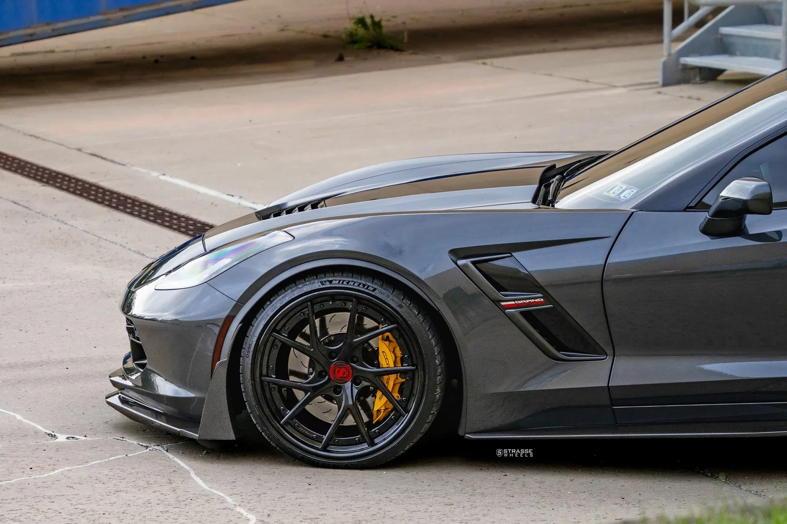 Strasse SM5RT Deep Concave FS on Chevrolet Corvette C7, photo 4