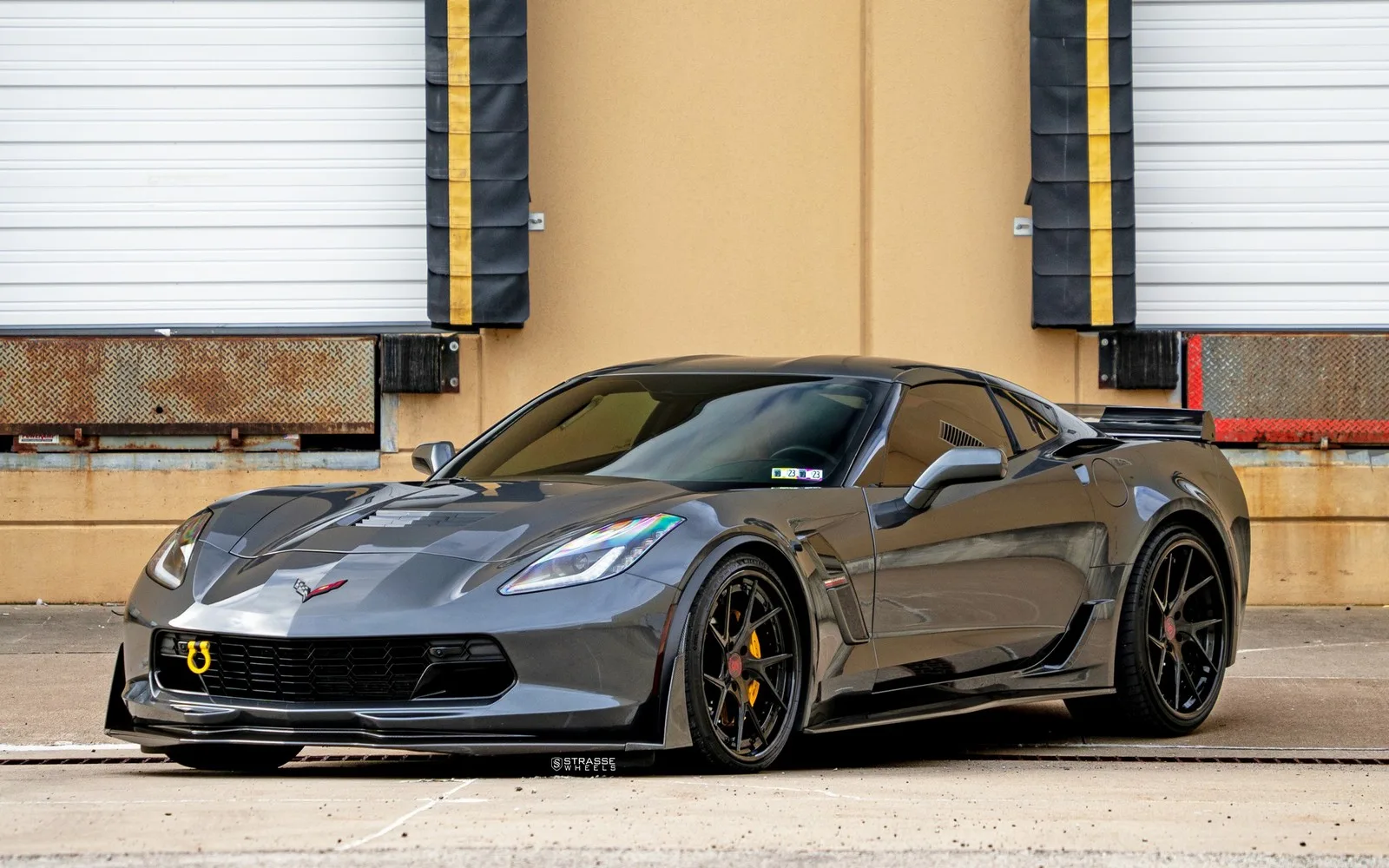 Strasse SM5RT Deep Concave FS on Chevrolet Corvette C7, photo 6