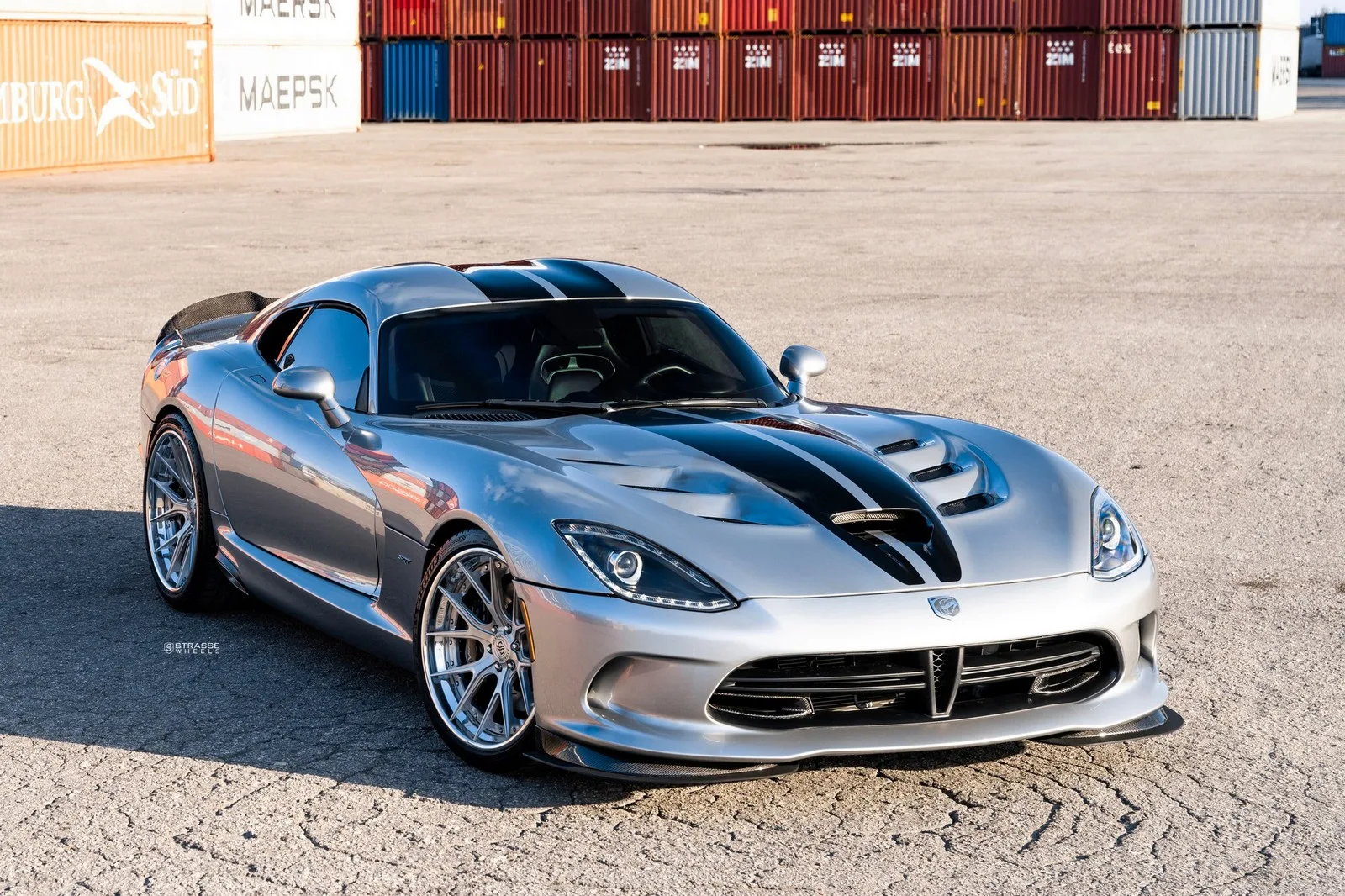Strasse SM6R Deep Concave FS on Dodge Viper VX I (5th gen), photo 8