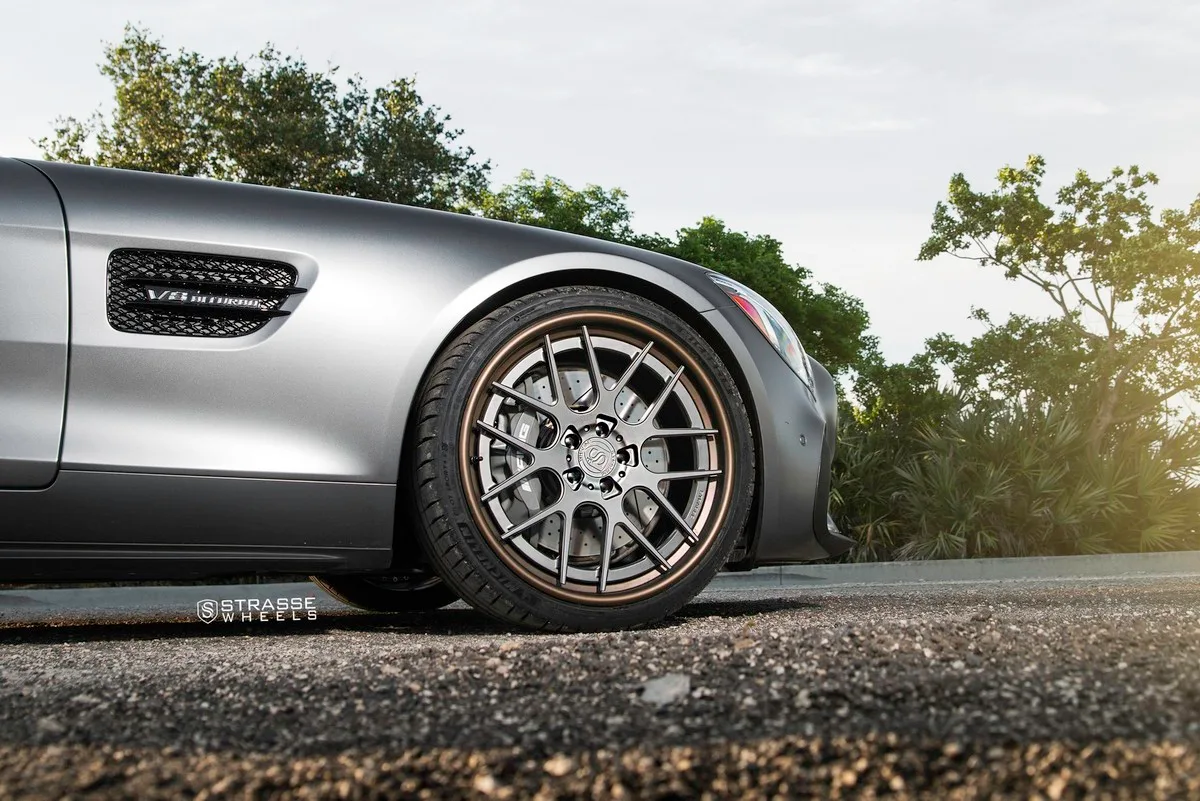 Strasse SM7 Deep Concave FS on Mercedes-Benz AMG GT C190.1, photo 7