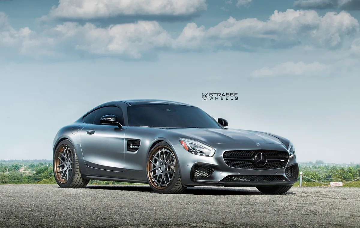 Strasse SM7 Deep Concave FS on Mercedes-Benz AMG GT C190.1, photo 2
